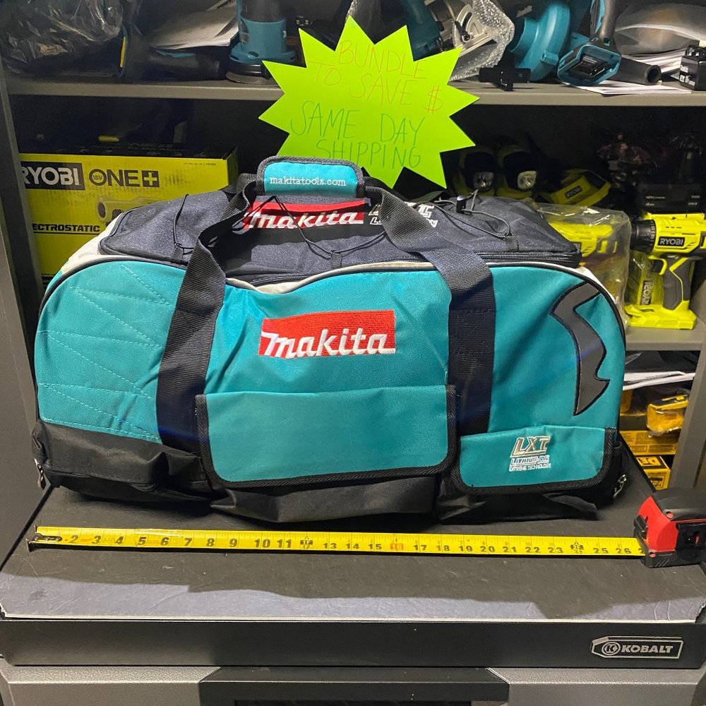 🆕 Black Friday Makita 831269-3 Large LXT Wheeled Heavy Duty Tool Bag